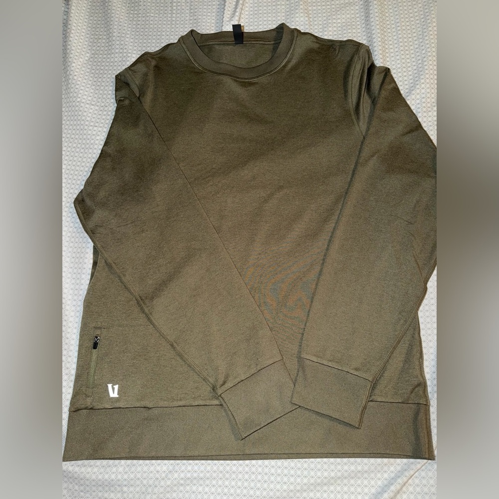 NWOT Vuori Ponto Crewneck - Men’s size L - Dark Metal Heather (Green)